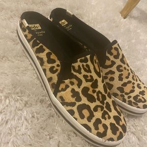 Keds for Kate Spade leopard slip on sneakers
